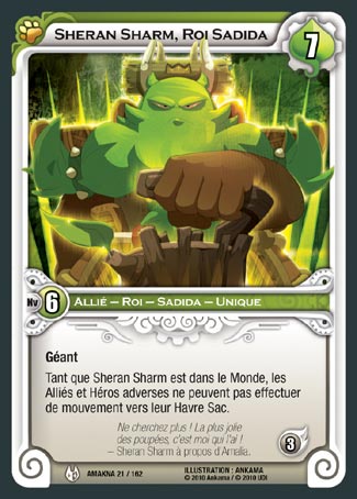 Carte Wakfu - Sheram Sharm, Roi Sadida - Amakna 021/162
