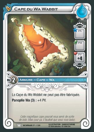Carte Wakfu - Cape du Wa Wabbit - Incarnam 271/320
