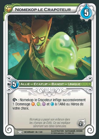 Carte Wakfu - Nomekop le Crapoteur - Incarnam 136/320