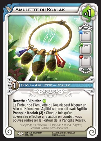 Carte Wakfu - Amulette du Koalak - Bonta & Brâkmar 303/320