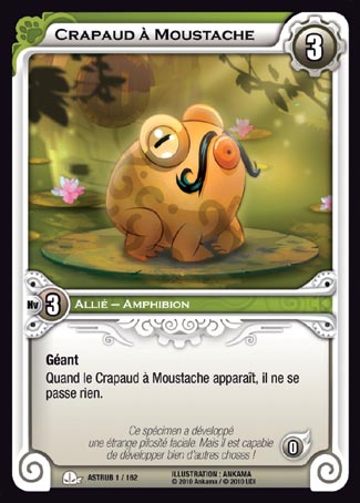 Carte Wakfu - Crapaud à Moustache - Astrub 001/162