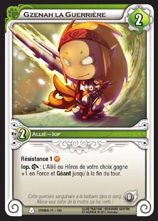 Carte Wakfu - Gzenah la Guerrière - Otomaï 011/162