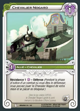 Carte Wakfu - Chevalier Nogard - Amakna 026/162