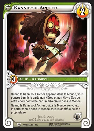 Carte Wakfu - Kanniboul Archer - Pandala 058/162