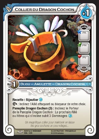 Carte Wakfu - Collier du Dragon Cochon - Bonta & Brâkmar 304/320