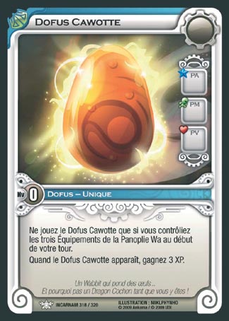 Carte Wakfu - Dofus Cawotte - Incarnam 318/320