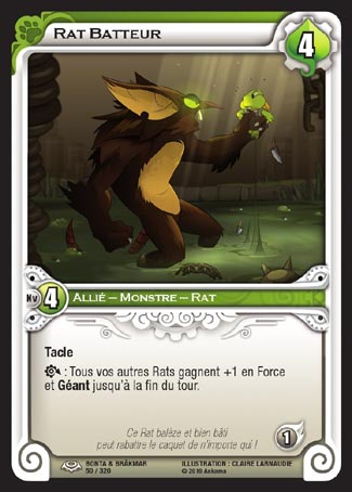 Carte Wakfu - Rat Batteur - Bonta & Brâkmar 050/320