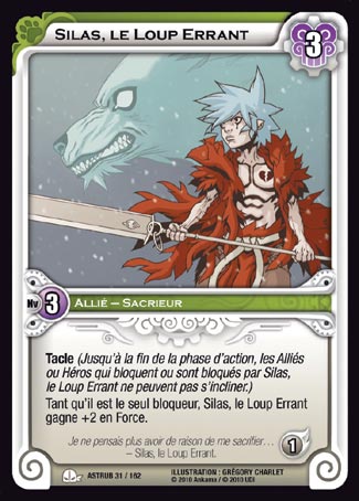 Carte Wakfu - Silas, le Loup Errant - Astrub 031/162