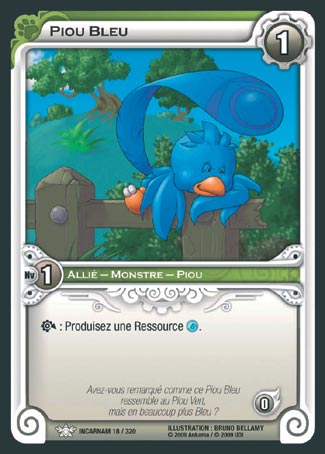 Carte Wakfu - Piou Bleu - Incarnam 018/320