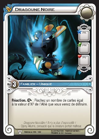Carte Wakfu - Dragoune Noire - Pandala 158/162