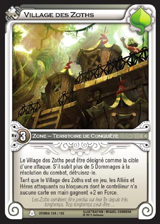 Carte Wakfu - Village des Zoths - Otomaï 124/162