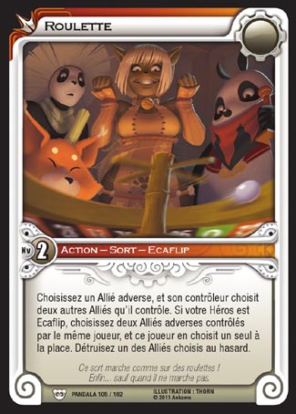 Carte Wakfu - Roulette - Pandala 105/162