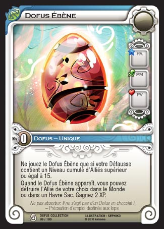 Carte Wakfu - Dofus Ébène - Dofus Collection 099/100