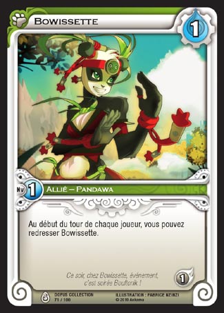 Carte Wakfu - Bowissette - Dofus Collection 071/100