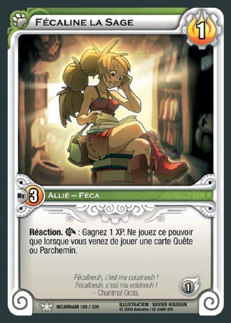 Carte Wakfu - Fécaline la Sage - Incarnam 105/320