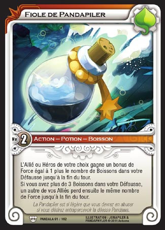 Carte Wakfu - Fiole de Pandapiler - Pandala 091/162