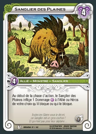 Carte Wakfu - Sanglier des Plaines - Amakna 037/162