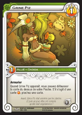 Carte Wakfu - Grine Piz - Bonta & Brâkmar 100/320