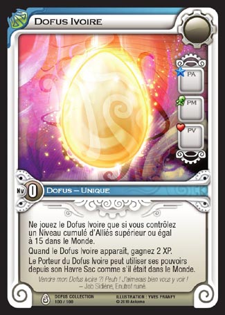 Carte Wakfu - Dofus Ivoire - Dofus Collection 100/100