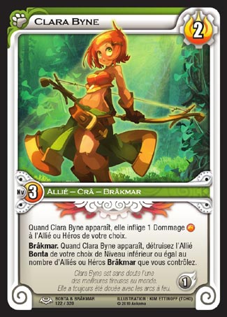 Carte Wakfu - Clara Byne - Bonta & Brâkmar 122/320