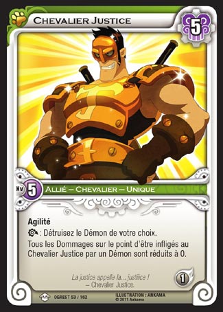 Carte Wakfu - Chevalier Justice - Chaos d'Ogrest 053/162