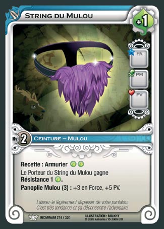 Carte Wakfu - String du Mulou - Incarnam 274/320