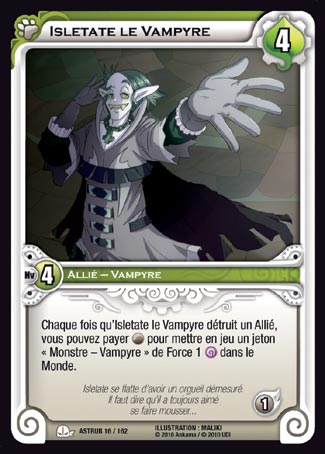 Carte Wakfu - Isletate le Vampyre - Astrub 016/162