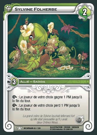 Carte Wakfu - Sylvine Folherbe - Incarnam 043/320