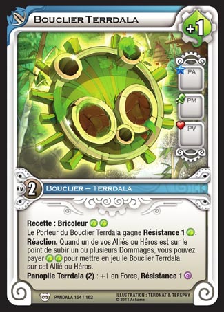 Carte Wakfu - Bouclier Terrdala - Pandala 154/162