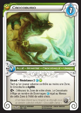 Carte Wakfu - Crocoburio - Bonta & Brâkmar 169/320