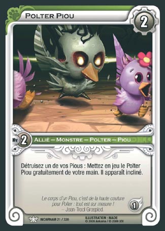 Carte Wakfu - Polter Piou - Incarnam 021/320