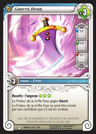 Carte Wakfu - Griffe Rose - Pandala 143/162