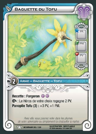 Carte Wakfu - Baguette du Tofu - Incarnam 283/320