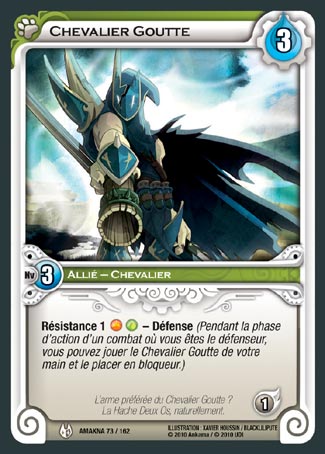 Carte Wakfu - Chevalier Goutte - Amakna 073/162
