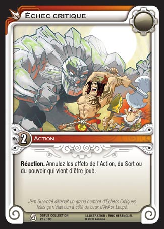 Carte Wakfu - Échec Critique - Dofus Collection 075/100