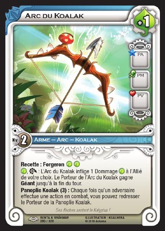 Carte Wakfu - Arc du Koalak - Bonta & Brâkmar 280/320