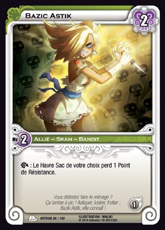 Carte Wakfu - Bazic Astik - Astrub 026/162
