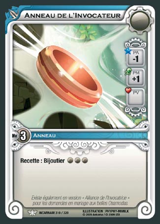 Carte Wakfu - Anneau de l'Invocateur - Incarnam 310/320