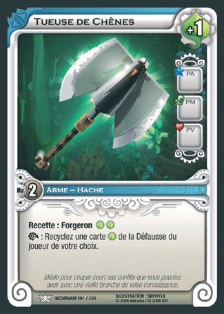Carte Wakfu - Tueuse de Chênes - Incarnam 291/320