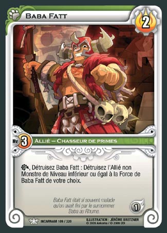 Carte Wakfu - Baba Fatt - Incarnam 109/320