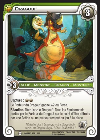 Carte Wakfu - Dragouf - Chaos d'Ogrest 158/162