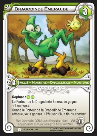 Carte Wakfu - Dragodinde Émeraude - Otomaï 018/162