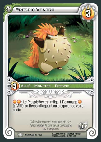 Carte Wakfu - Prespic Ventru - Incarnam 087/320