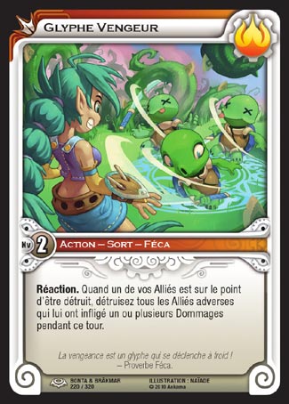 Carte Wakfu - Glyphe Vengeur - Bonta & Brâkmar 220/320