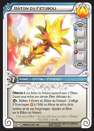 Carte Wakfu - Bâton du Fetusoli - Pandala 138/162