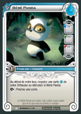 Carte Wakfu - Bébé Panda - Incarnam 312/320