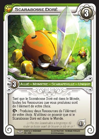 Carte Wakfu - Scarabosse Doré - Bonta & Brâkmar 023/320