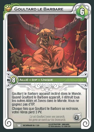 Carte Wakfu - Goultard le Barbare - Incarnam 050/320
