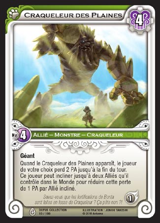 Carte Wakfu - Craqueleur des Plaines - Dofus Collection 010/100