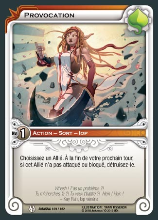 Carte Wakfu - Provocation - Amakna 109/162